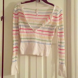 Aeropostale Ribbed Crop Sweater